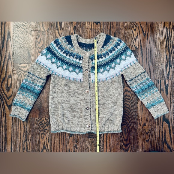 Augden Bolivian Hand Crafted Artisan Alpaca Wool Knit Button Up Cardigan Women S - Picture 14 of 16